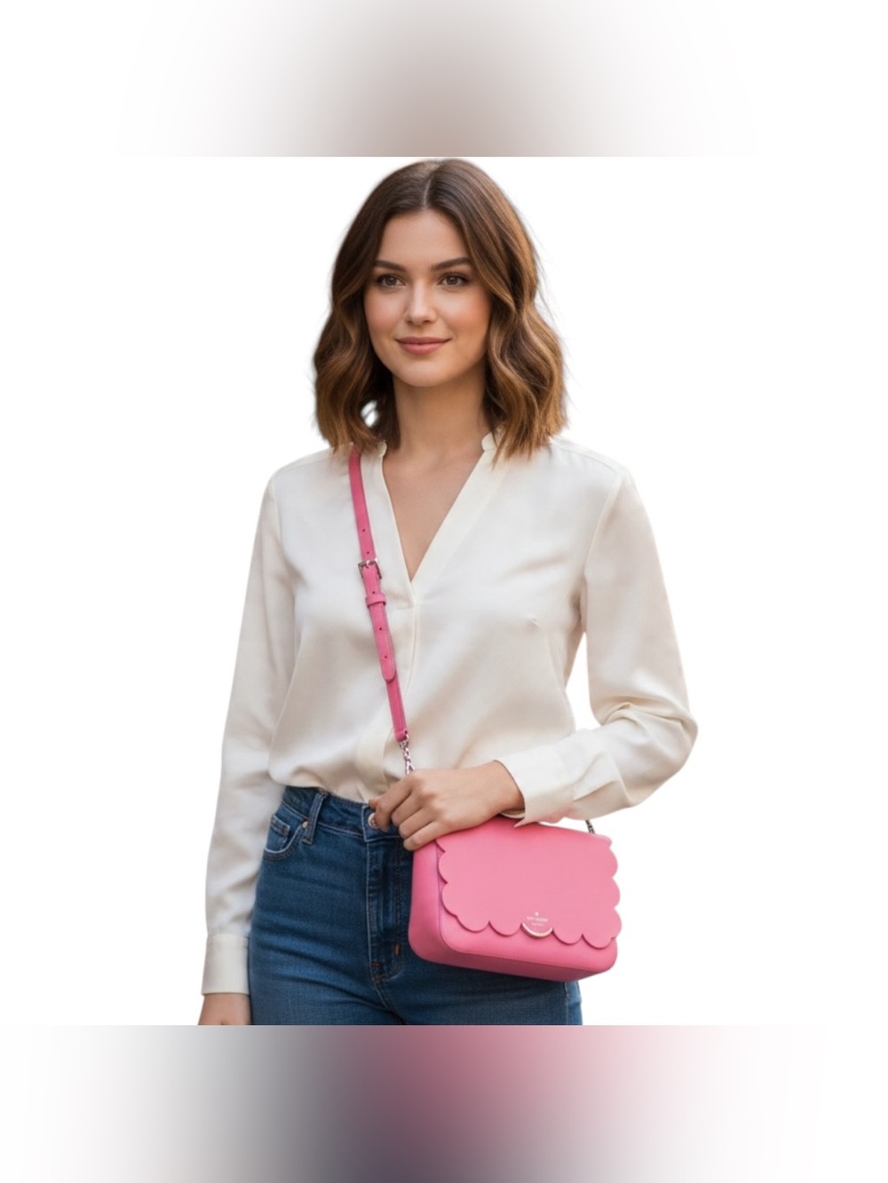 KATE SPADE NWOT!! SCALLOPED CROSSBODY